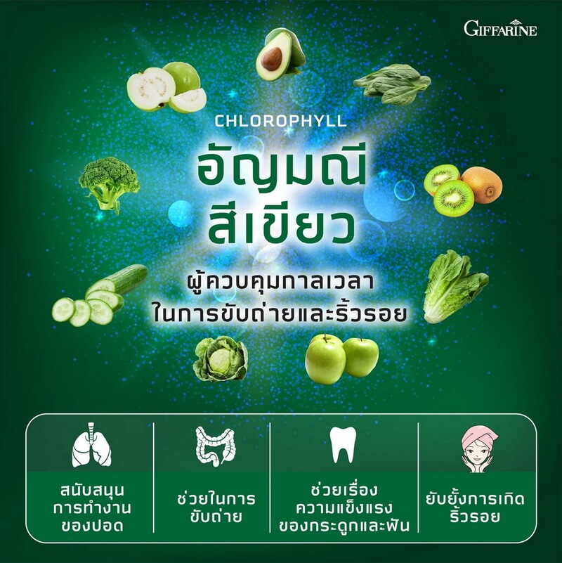 ผักผลไม้สีเขียว
