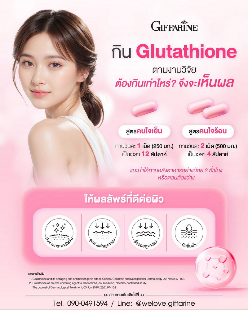 กลูต้าโกลว์ กินตอนไหน